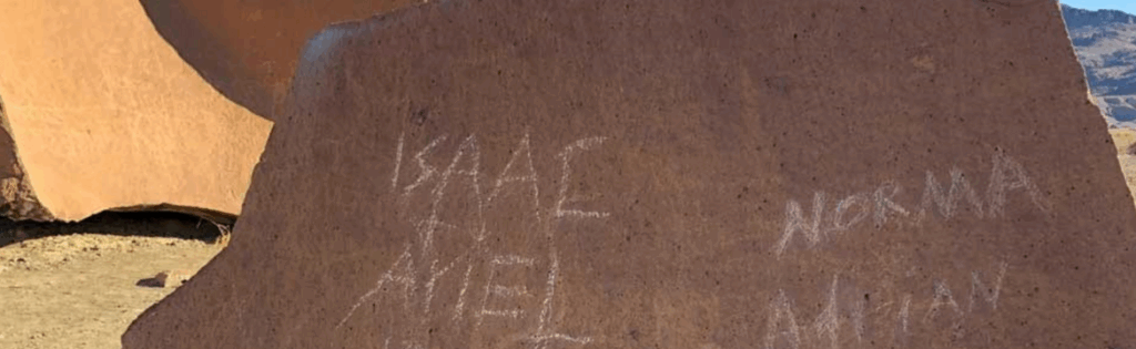 Rock Art Vandalized in Big Bend