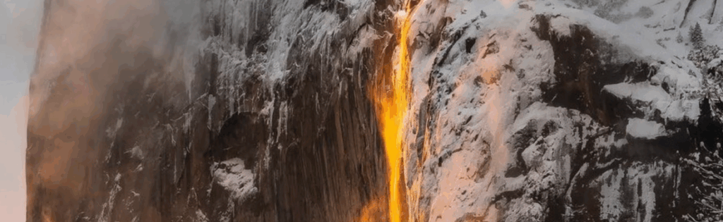 Yosemite’s Firefall Shining Brightly in February